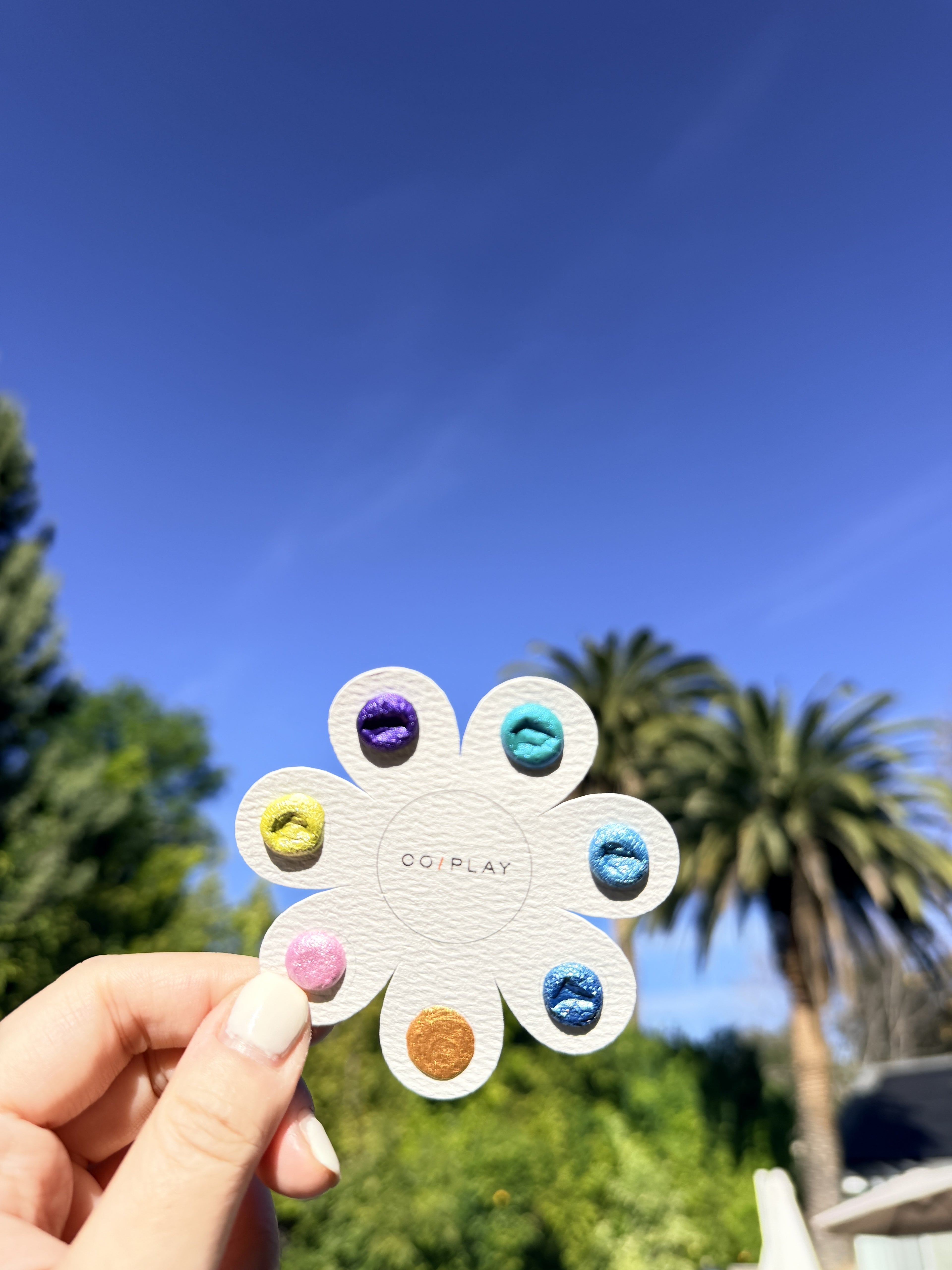 COI0007 Pearl Seven-Color Bloom Dot Palette lifestyle photo