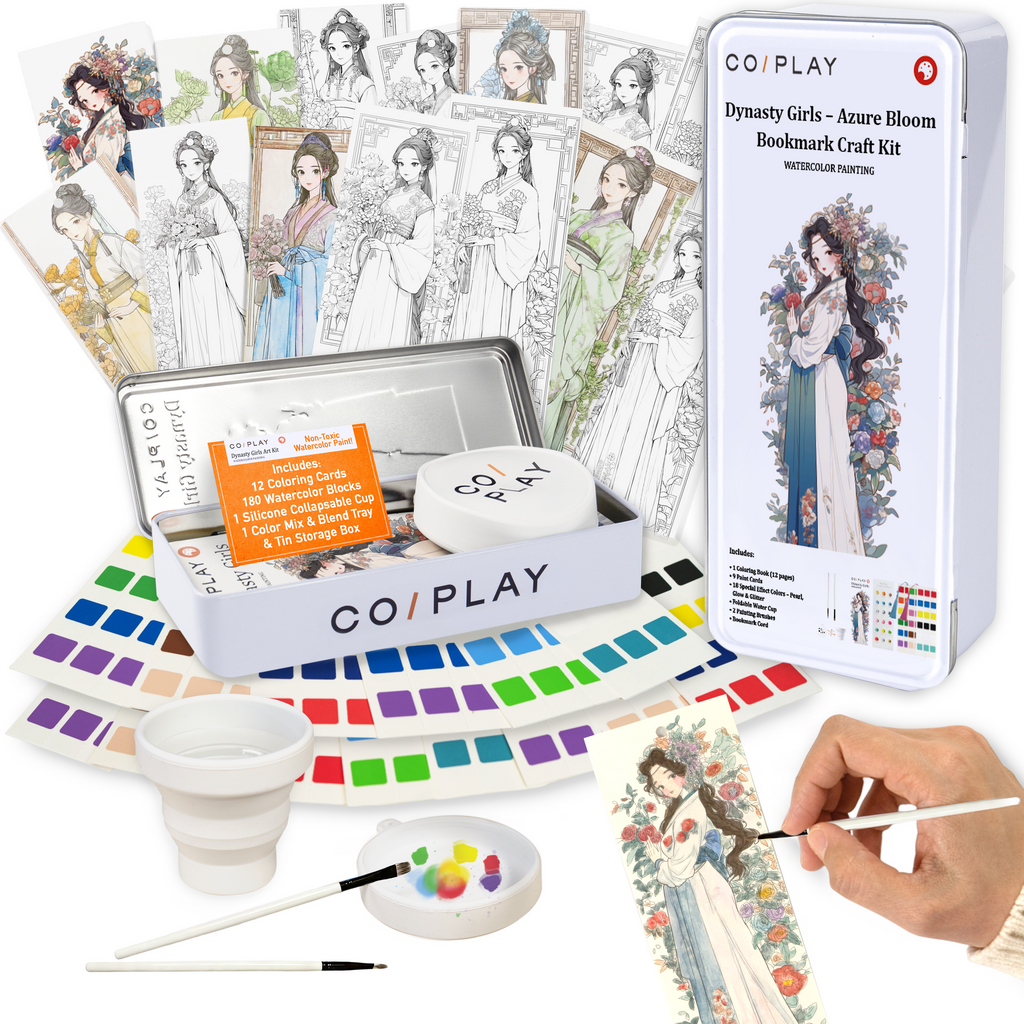 Dynasty Girls — Azure Bloom Bookmark Craft Kit - COI0012 product image