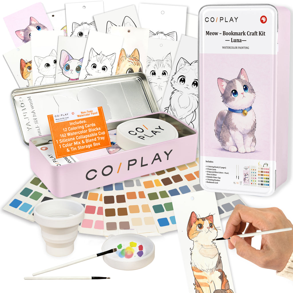 Meow Bookmark Craft Kit — Luna - COI0022 product image