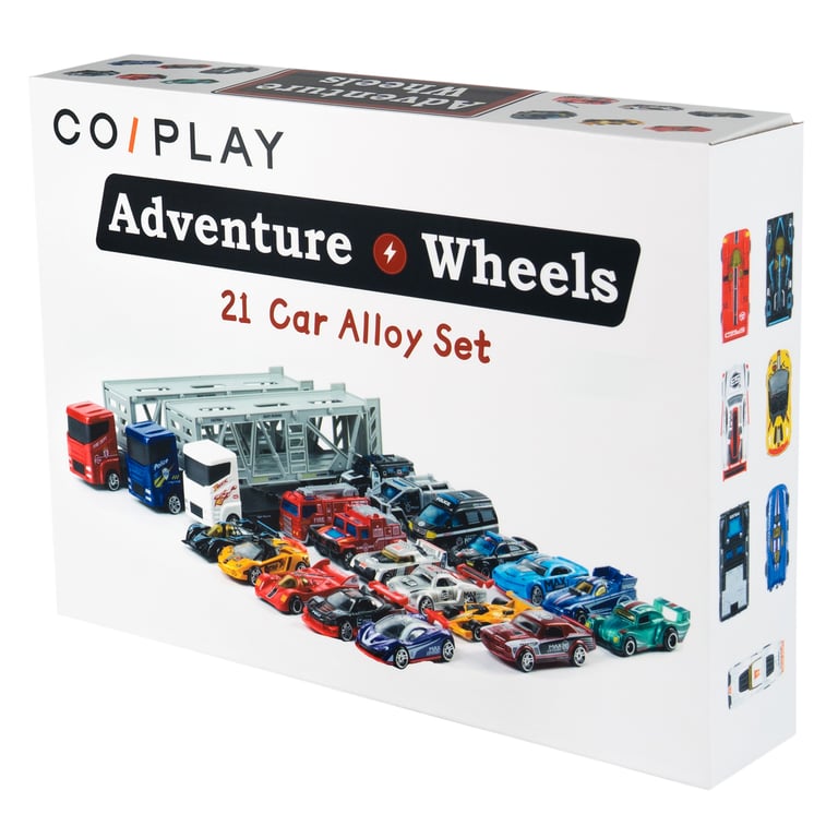 Adventure Wheels - Set de aleación de 21 coches - COI0027