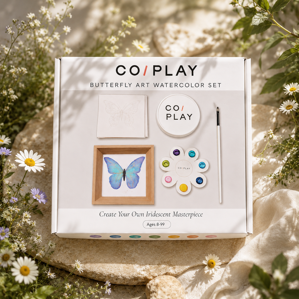 COI Play Frame & Create Butterfly Watercolor Set updated front packaging