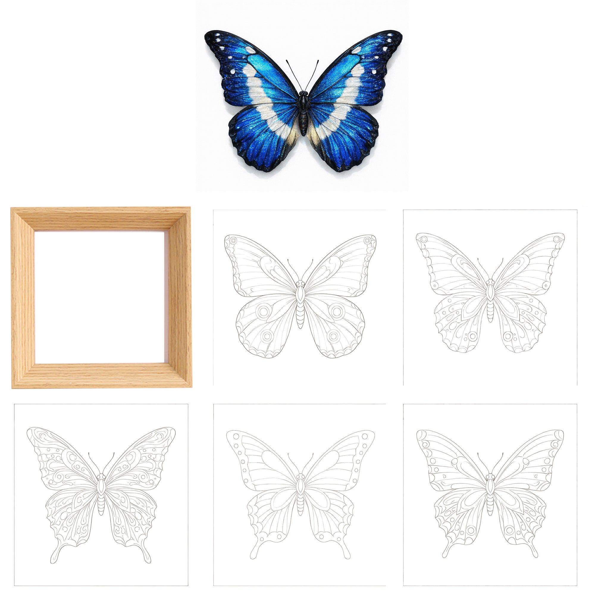 Frame & Create — Butterfly Watercolor Set - COI0030 product image