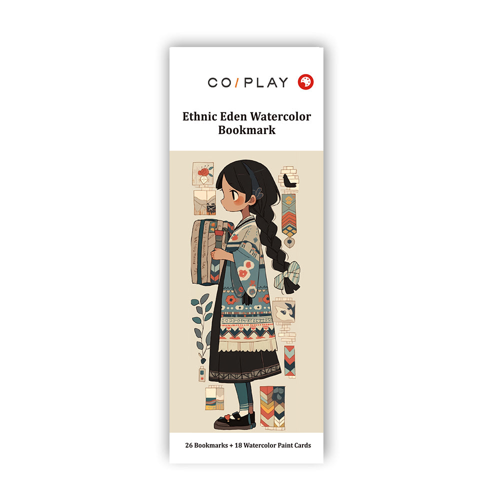 Ethnic Eden Watercolor Bookmark Coloring Book - COI0037 additional product image 2