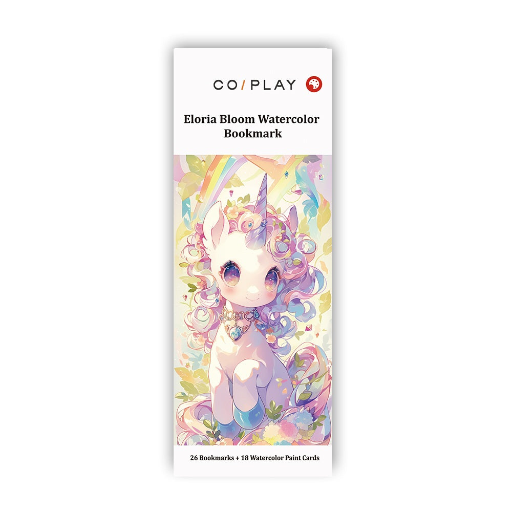 Eloria Bloom Watercolor Bookmark Coloring Book - COI0043 product image