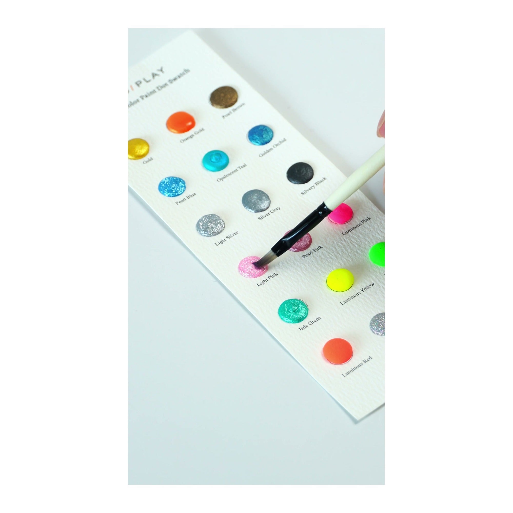 COI0043 Eloria Bloom watercolor bookmark paper paint card closeup