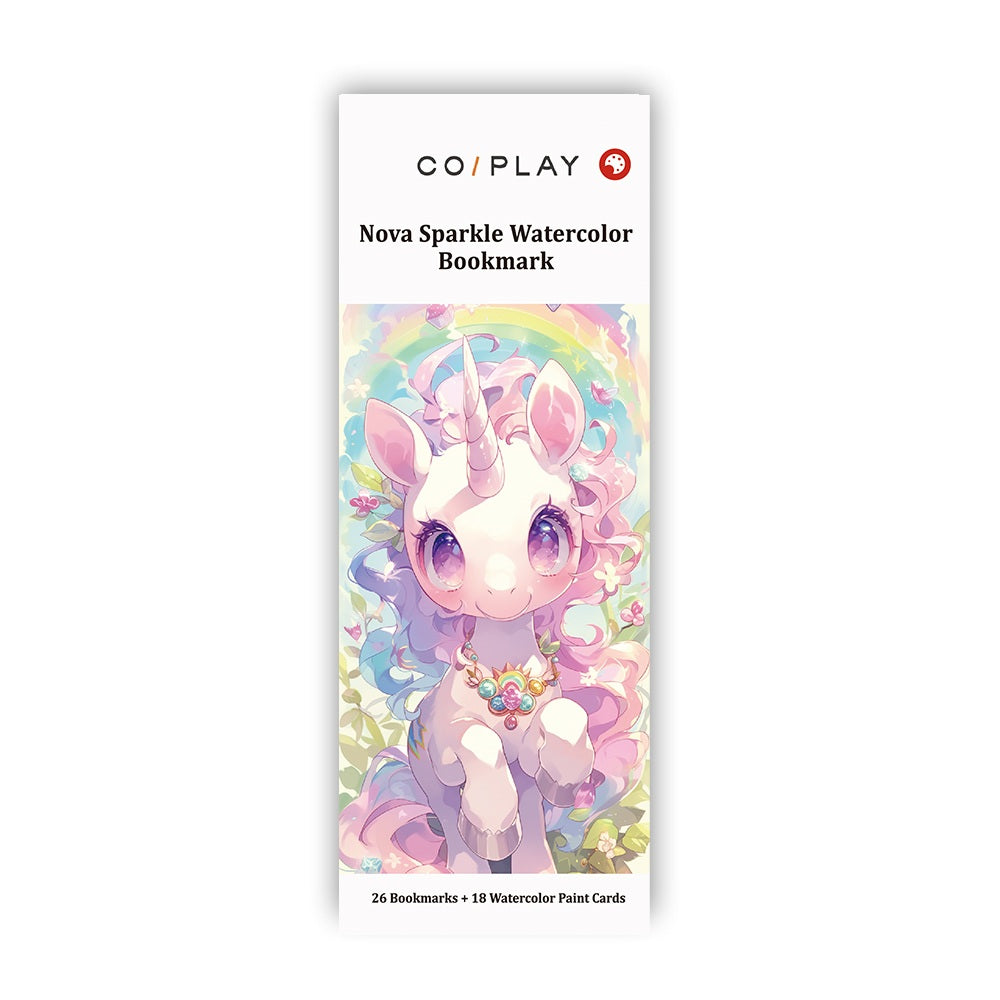 Nova Sparkle Watercolor Bookmark Coloring Book - COI0045 product image