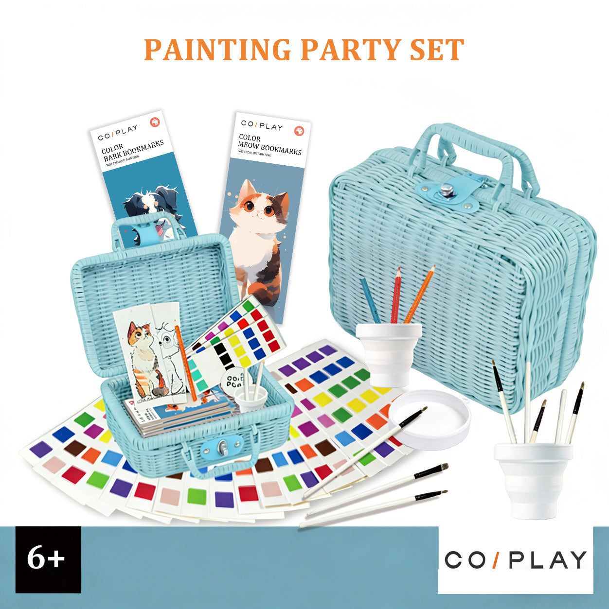 Meow & Bark Bookmark Art Party Deluxe Creative Fun for 8 Artists - COI0052 additional product image 2