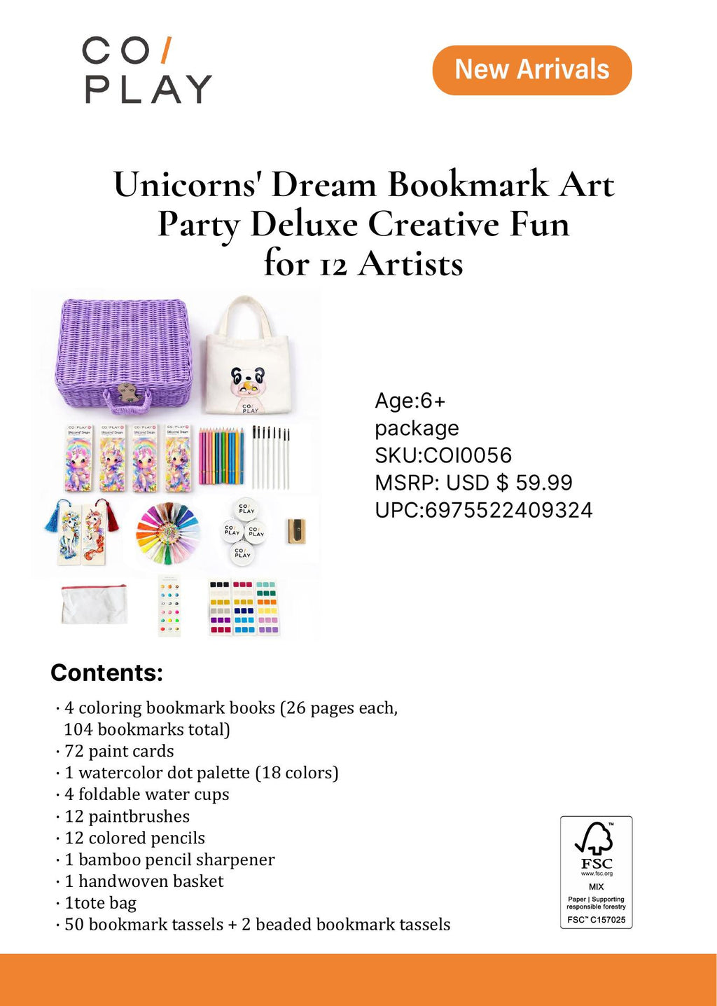 COI0056 UnicornsDreamArtParty12 official catalog overview