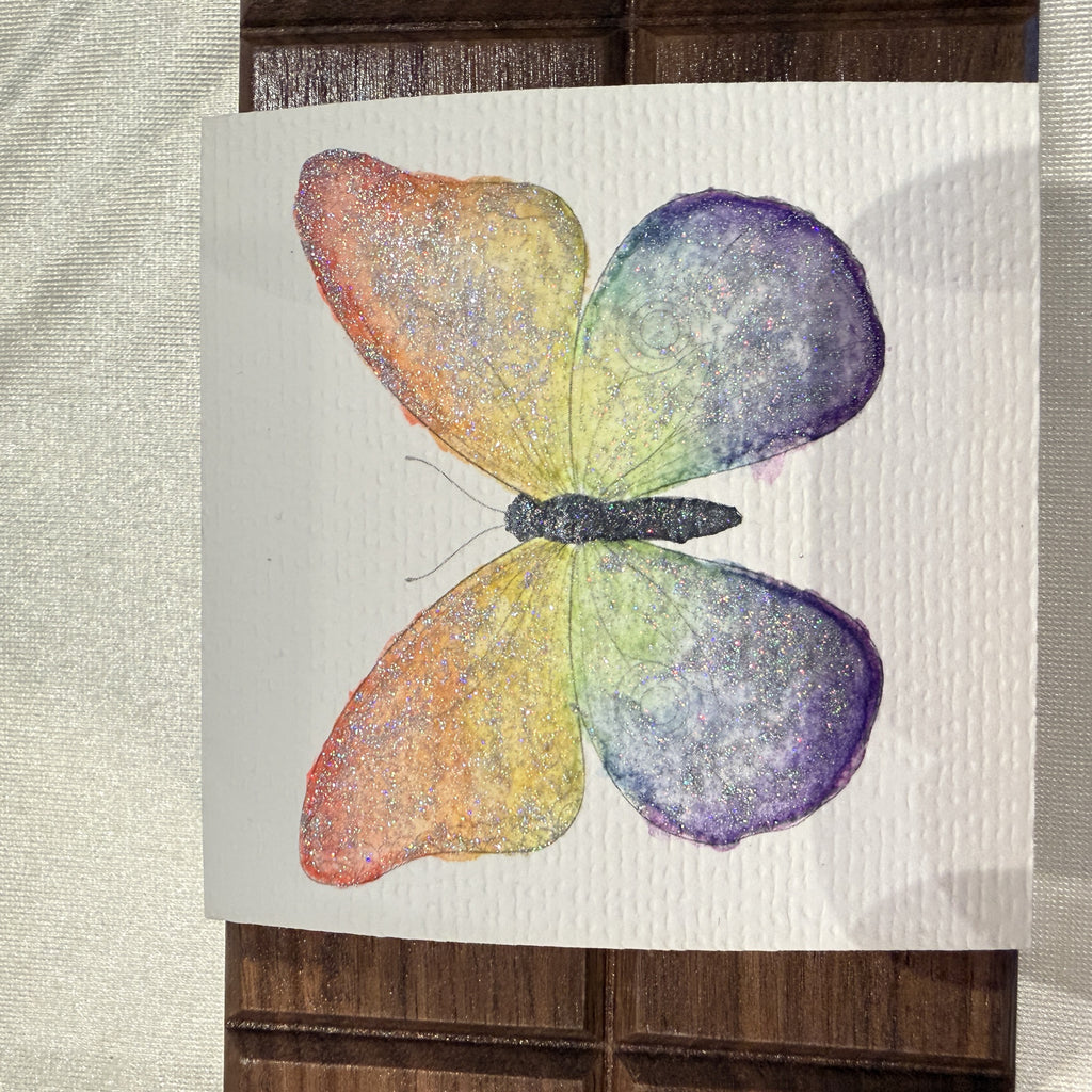 COI Play Frame & Create Butterfly finished watercolor art