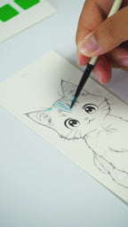 COI Play Meow Sandwich Watercolor Bookmark Coloring Book video