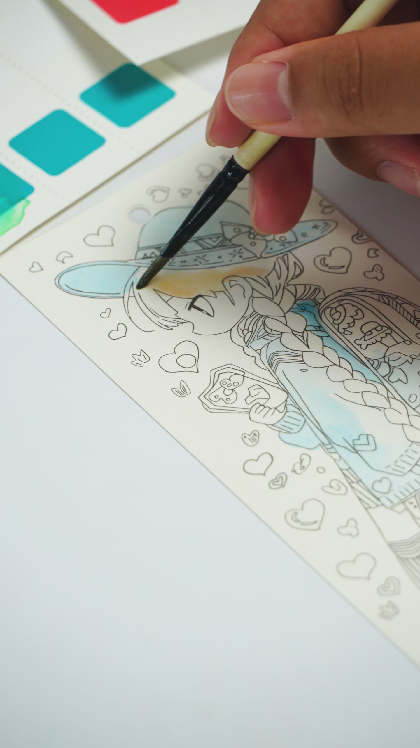COI Play Ethnic Eden Watercolor Bookmark Coloring Book video
