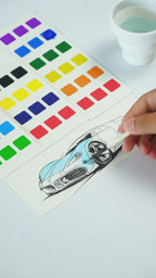 COI Play Sedan Fantasy Watercolor Bookmark Coloring Book video